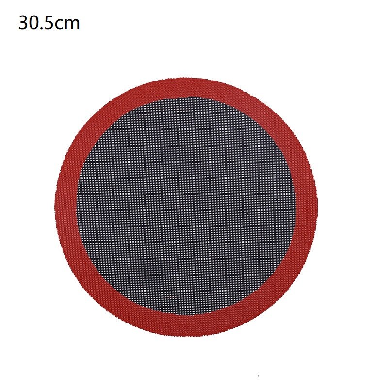 Geperforeerde Siliconen Bakken Mat Non-stick Oven Sheet Liner Bakkerij Gereedschap Gebak Macaron Pad Voor Cookies Keuken Bakvormen Accessoire: Round 30.5cm