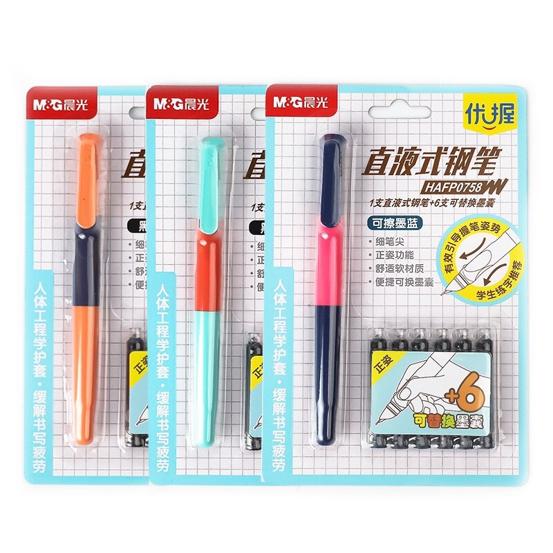 Andstal Cute Kawaii Crocodile Fountain Pen Set Ink Pen Calligraphy Pens for kids school supplies stationery