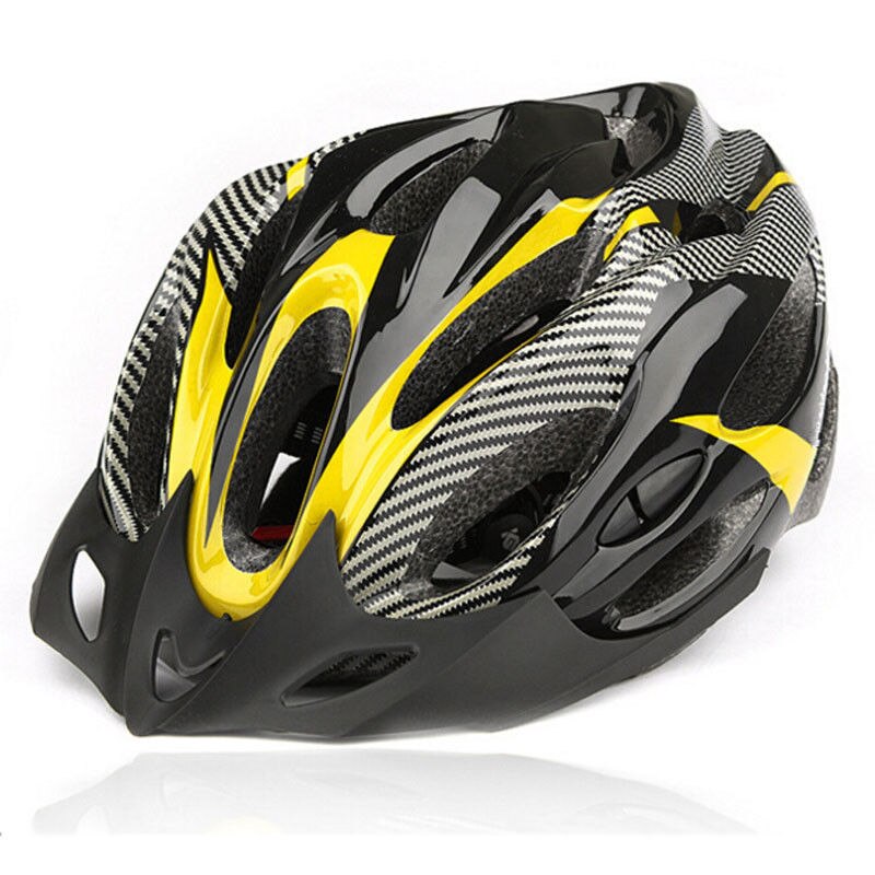 Brand Bicycle Helmets Matte Black Men Women Bike Helmet Mountain Road Bike Integrally Molded Cycling Helmets 6 Colors: YELLOW