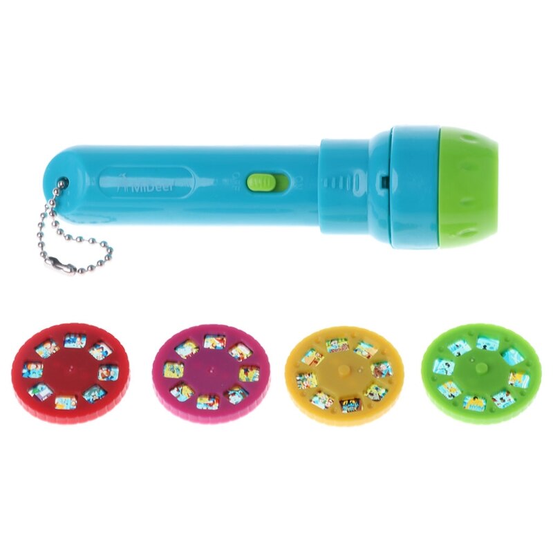 Mideer Mini Projector Fakkel Educatief Licht-Up Speelgoed Voor Slapen Verhalen Voeren Set Kind F3ME