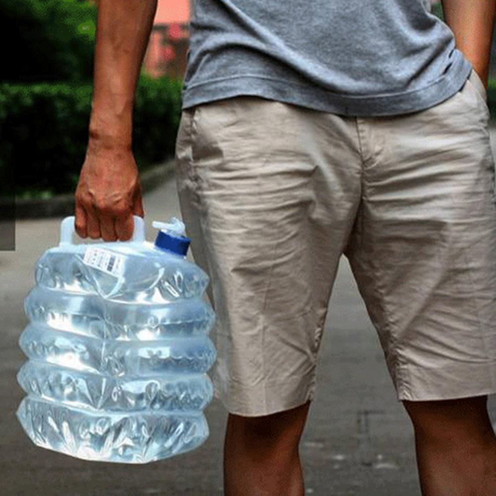 3L 5L 8L 10L 15L Outdoor Inklapbare Opvouwbare Water Tassen Container Camping Wandelen Draagbare Survival Water Opslag Carrier Bag