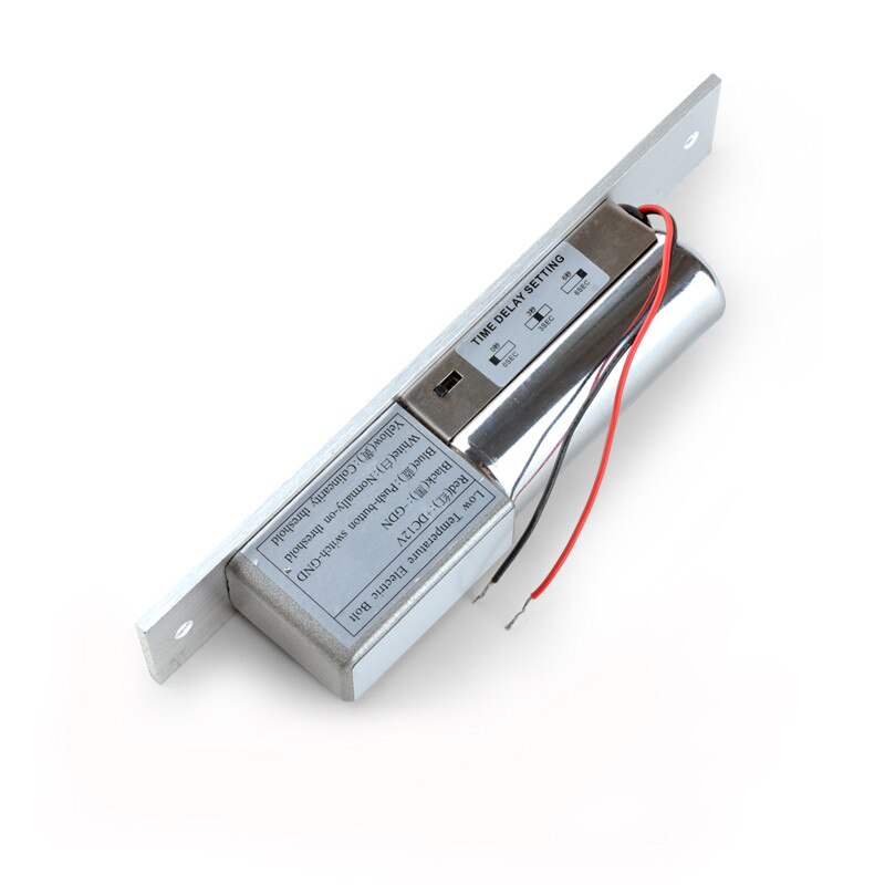 DC 12V Metal Electric Bolt Lock NC Fail Safe Mortise Electronic Access Control Locks for Glass Single Door Home Security System