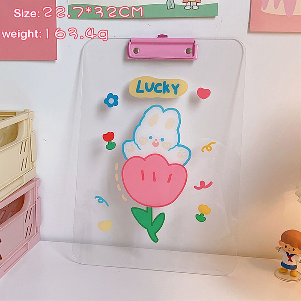 Hole Splint File Folder Acrylic Test Paper Organizer Memo Clip Document Board Clip Clipboard A4 Paperboard Writing Pad: 01