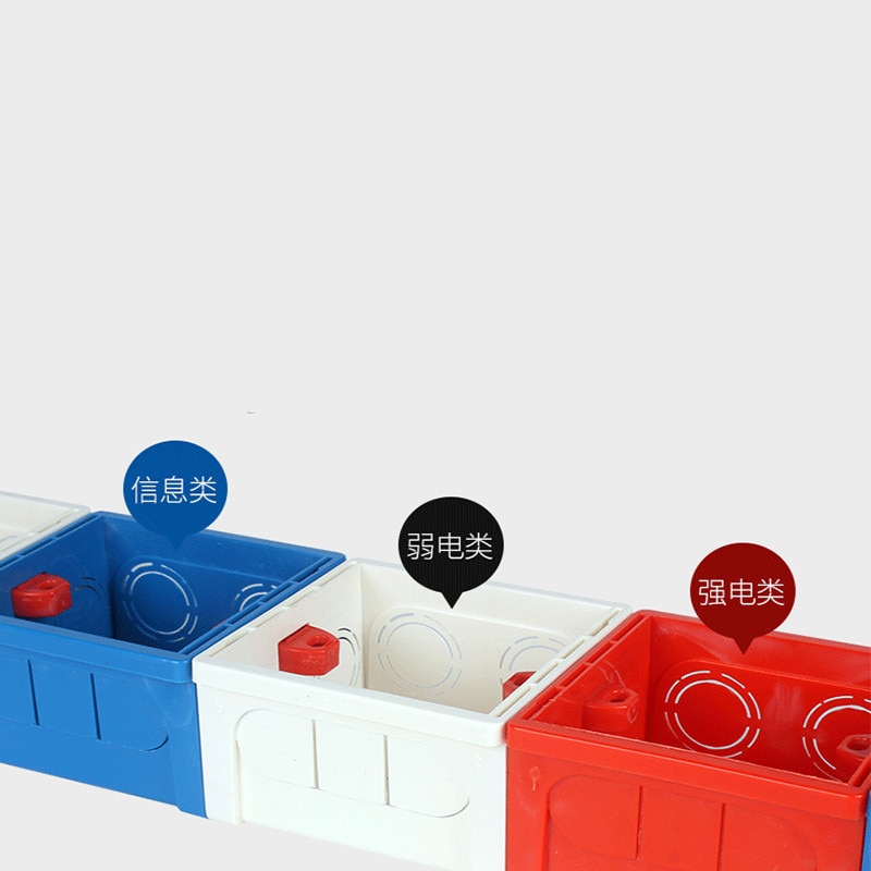 5pcs Hidden Wall Mount Switch Box Wiring 86mm Socket Bottom Box Secret Stash Flame Retardant Plastic Electrical Accessories
