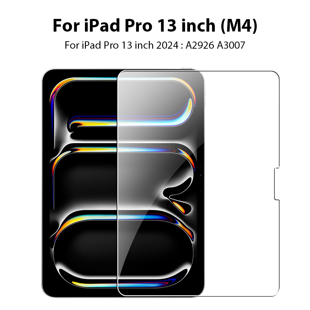 Protector de pantalla de vidrio templado para IPad Pro 12,9 12 9 11 13 pulgadas 2024 Air 4 5 10th 7th 8th 9th Generación 10,2 Mini 6 9,7 película: Gris