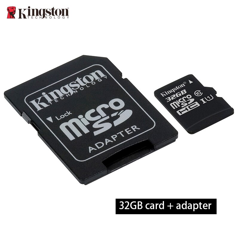 kingston Memory Card 8GB 16GB 32GB 128GB 64GB Micro sd card Class10 flash card Memory Microsd TF/SD Card adapter / card reader: 32GB  adapter