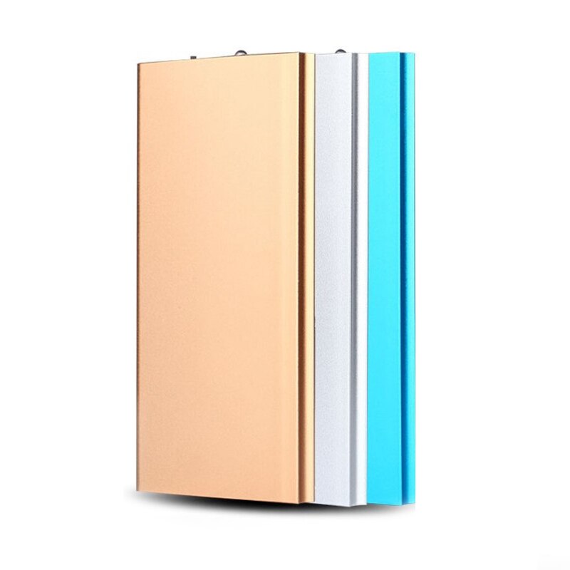 Slim Power Bank 20000Mah Draagbare 2 Usb Externe Batterij Oplader Powerbank Met Led Licht Voor Xiaomi Voor Iphone 8 X Smart Telefoons