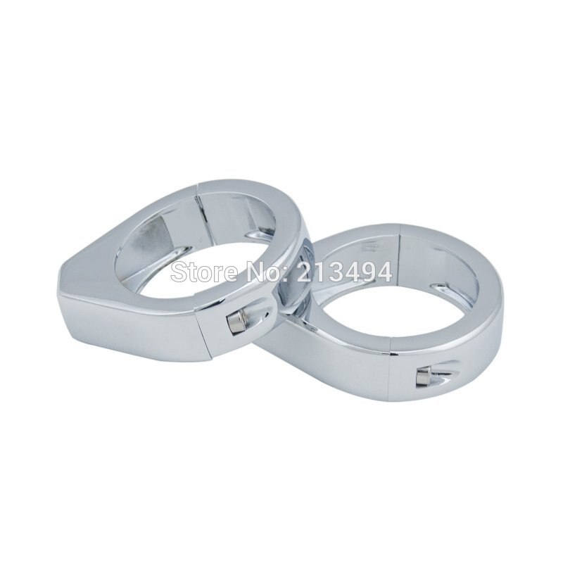 Kit de déplacement de clignotant de moto chromé 39mm, pinces de montage de fourche pour harley-davidson Dyna