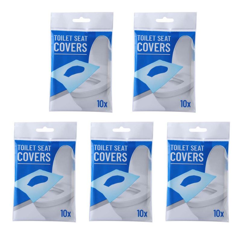 50Pcs Disposable Water Soluble Toilet Seat Covers Flushable Safe Potty
