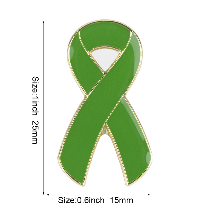 Lint Borstkanker Awareness Revers Pin Aids Metalen Badge Pin Broche Decoratieve Knoppen voor Kleding XY0025: Licht Geel Goud Kleur