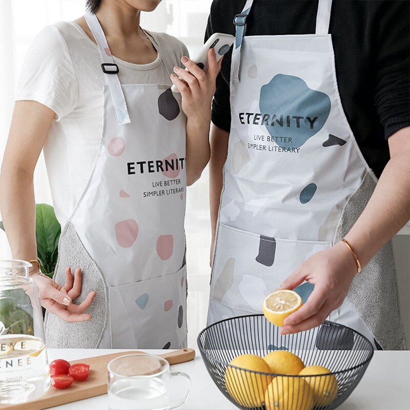 Tabliers de cuisine en PVC imperméables pour femmes, bavoir de cuisson BBQ domestique, outils de nettoyage de tabliers de Restaurant