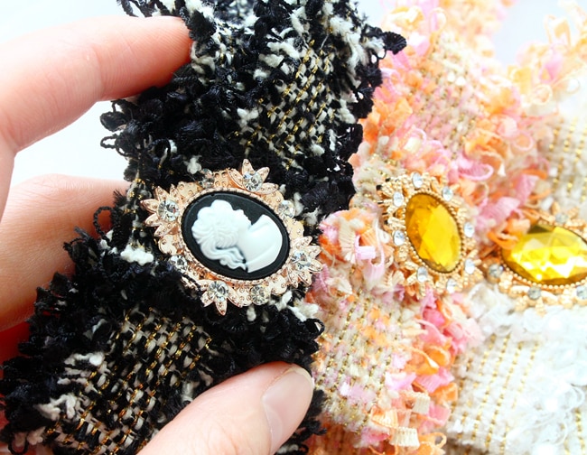 Hundhalsband klassisk chi**el stil tweed vintage rosett husdjurshalsband hundtillbehör pudel maltesisk fransk dra italien