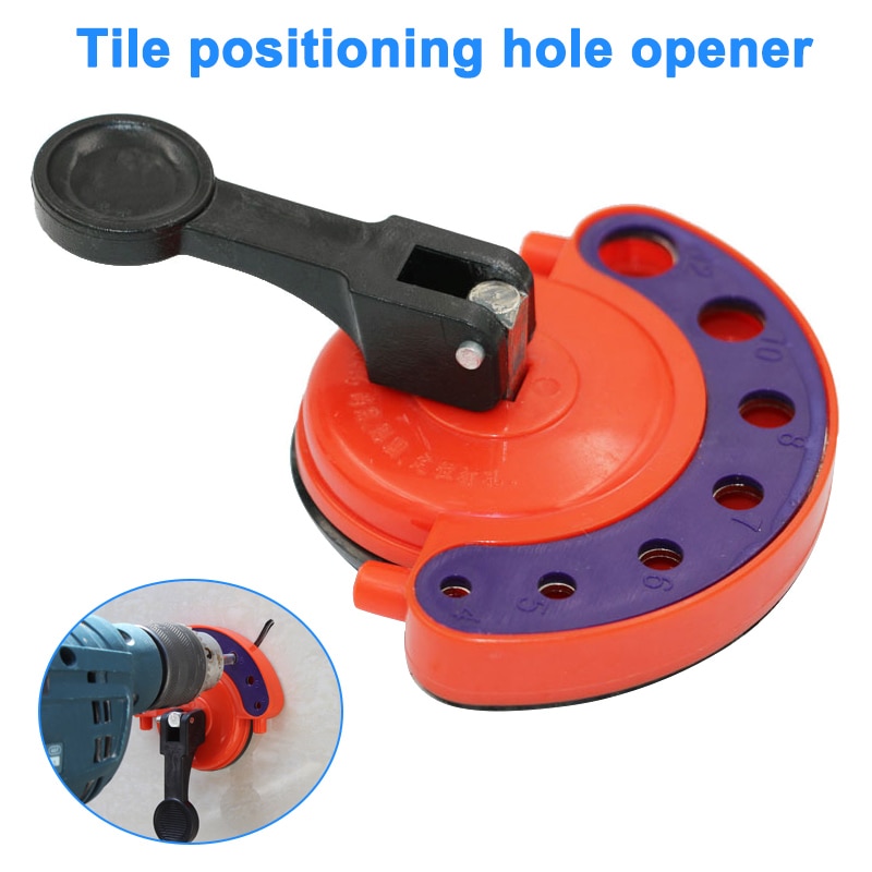 Hole Saw Guide Jig Fixture Vacuum Suction Base Tool for Tiles Glass ...