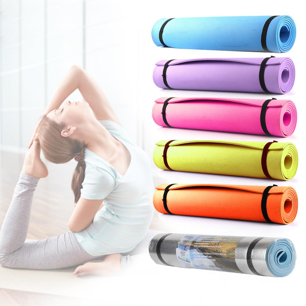 4/6mm EVA Yoga Mat Non-Slip Environmental Gymnastic Durable Pilates Exercise Mat Body Building Supplies Yoga Mats