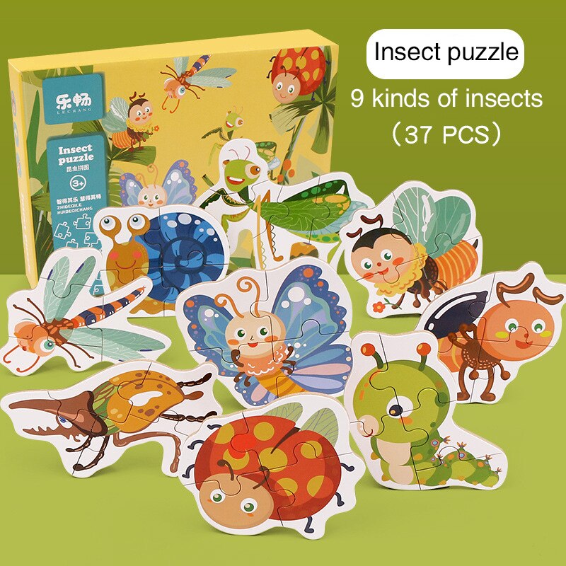 Bambino Grande Pezzo di Puzzle Puzzle di Puzzle Per Bambini di Educazione Precoce Beneficio Intelligenza Giocattolo di Puzzle Animale Di Puzzle Ragazzo Regalo di Puzzle Giocattolo