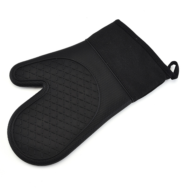 Ein Stck Silikon Handschuhe Mikrowelle Handschuh verrotten Schwarz Wärme Beständig Tablett Schüssel Halfter Küche Backen Kochen Werkzeug Pad Hand Clip: Stil 03