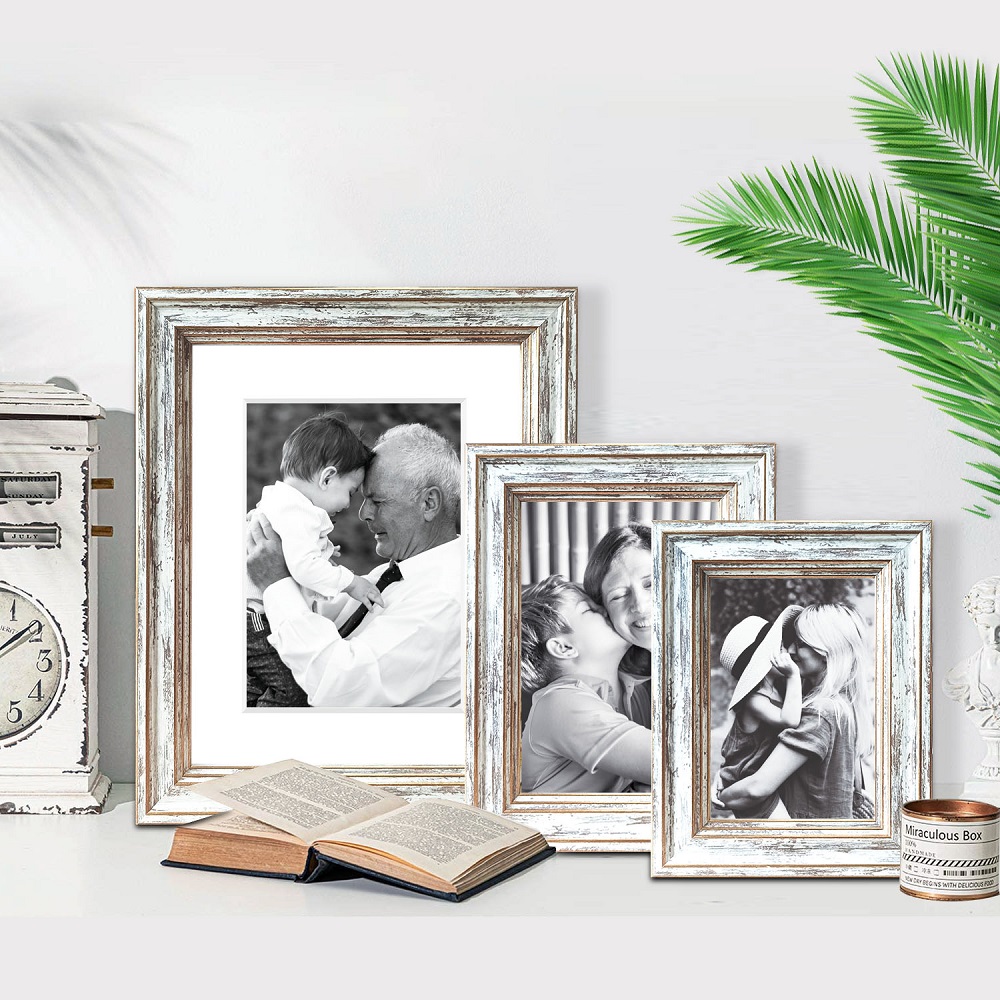 4Pcs Fotolijsten Muur Fotolijst Wit 10X15Cm Diy Poster Desktop Display Woonkamer Slaapkamer Thuis wanddecoratie