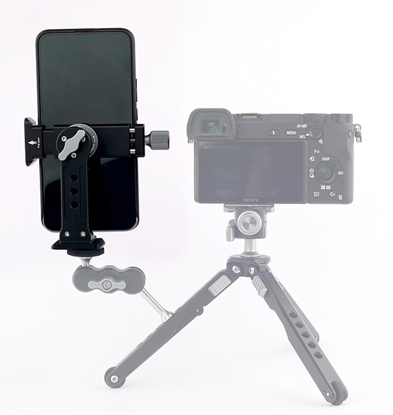 Tripod fixed portable universal vibrato live horizontal and vertical rotation mobile phone photography desktop PTZ bracket clip