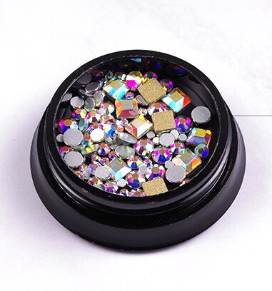 nouveauté Nail art Non fix ongles Strass cristal swarovski verre perles en vrac Strass pour ongles décorations: XY107
