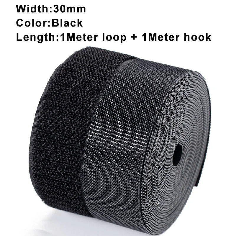 1 M/Pairs Naaien Klittenband Tape Strips Niet-klevende Sluiting Tape Stof Nylon Sticky Strips Voor Kleding DIY Ambachten 20-100mm: Antique Copper
