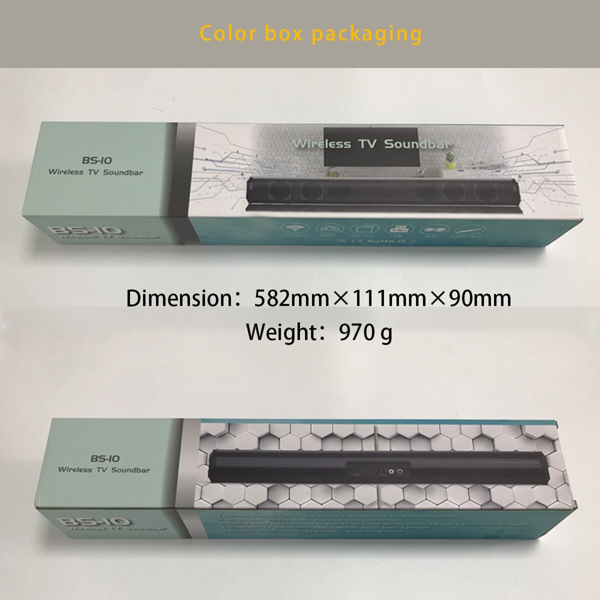 Rsionch Portable Wireless Column Soundbar Bluetooth Speaker Powerful 3D Stereo Sound bar Home Theater Aux 3.5mm TF For TV PC