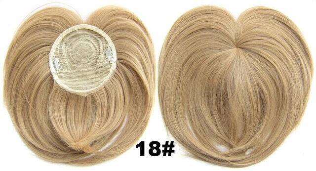 Clip in on synthetic top closure hair fringe head skin hair bang B7 18 colours available 4pcs/lots: B7 Color 18