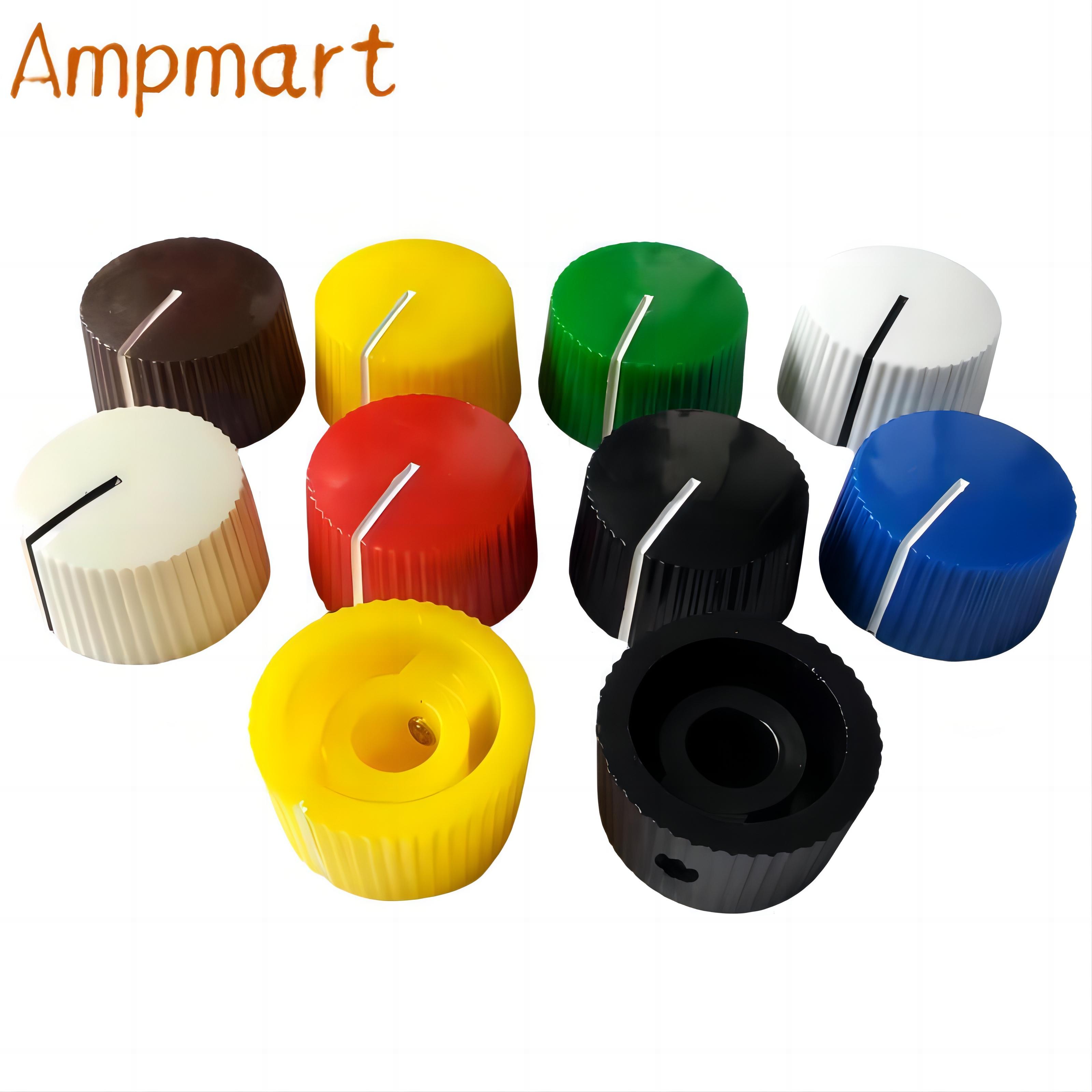 20X12MM Circular Plastic Knob, Guitar Effector Knob, Potentiometer Switch Knob, HIFI Volume Adjustment Knob, Inner Hole: 6.4MM