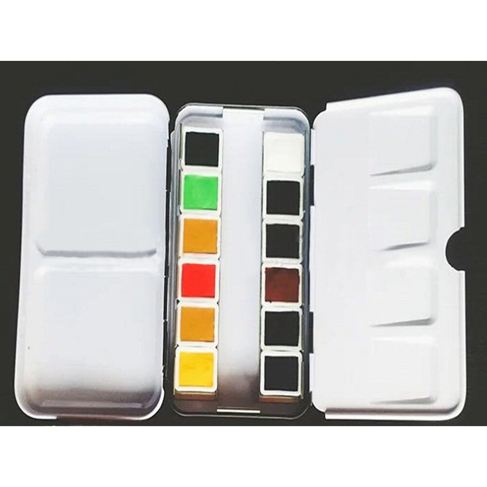 Empty Solid Watercolor Box Case Tin for 12 Colors ... – Grandado