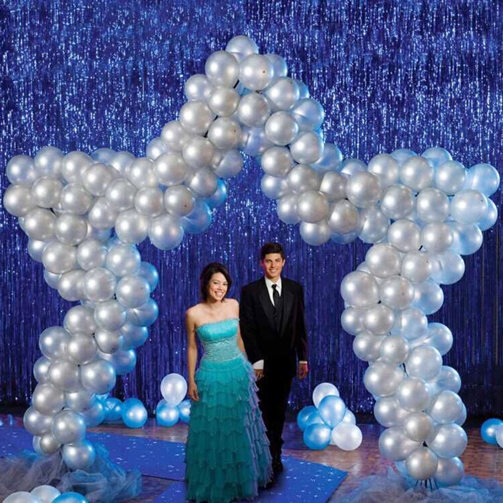 100 x 200cm glitter frynser metallisk gardin fødselsdagsfest bryllup baggrund tinsel frynser kæledyr gardin fødselsdag jubilæum indretning