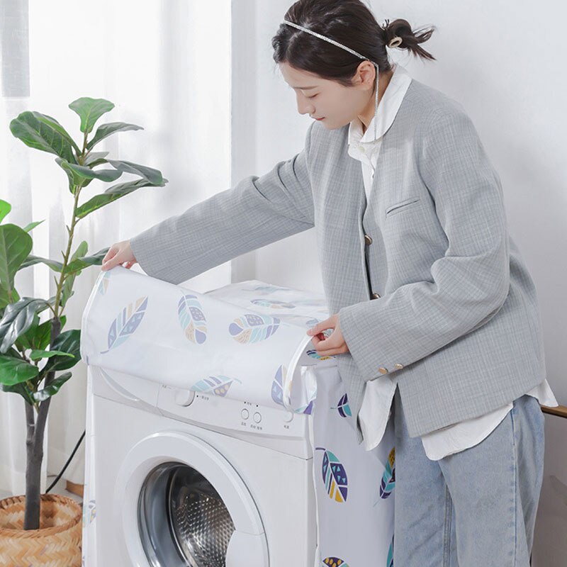 Housse de Protection pour Machine à laver, imprimé géométrique, Protection contre la poussière, étui étanche pour Machine à laver/chargement frontal