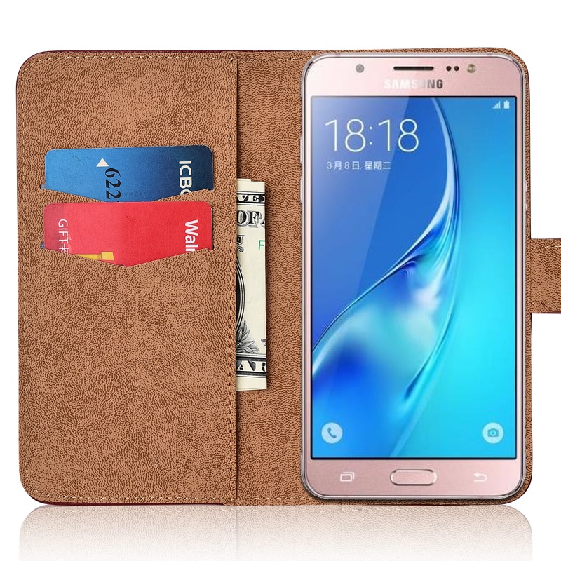 Cover On Samsung Galaxy J7 Classic Wallet Leather Case For Samsung J7 Coque J710 J710F SM-J710F SM-J710 Capa Phone Bag