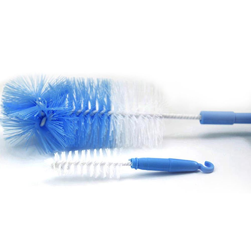 Bottle Brushes 2Pcs Rotatable Handle Baby Milk Bottle Brush Cup Glass Kitchen Cleaning Tool Children Feeding Baby Accessories