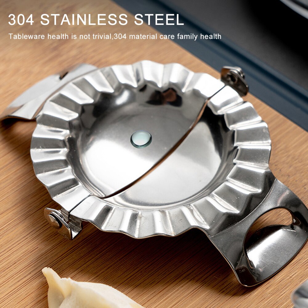 Stainless Steel Dumpling Wraper Mould Dough Circle Roller Machine Dumpling/Pie Maker Pizza Pastry Cutters Rolling Cooking Tools