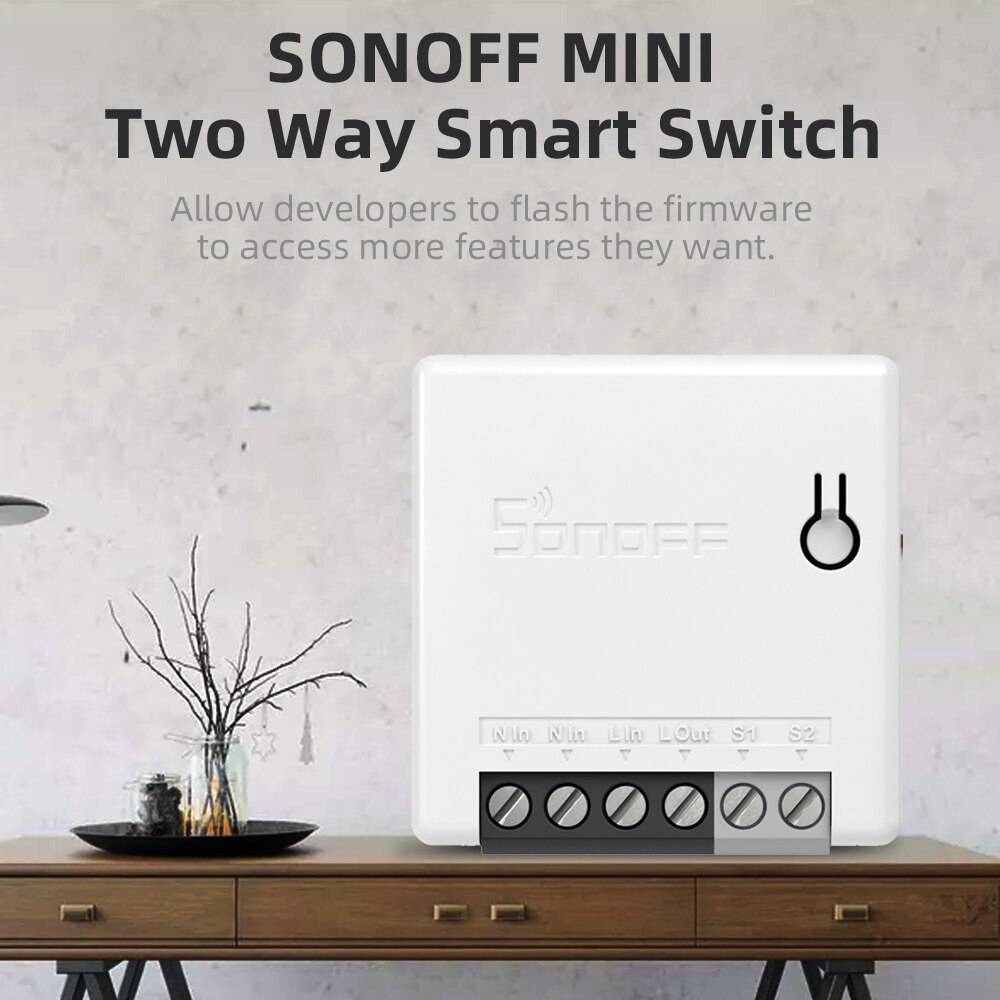 Sonoff Mini R2/Basic Wifi Switch Two Way DIY Light Switch Timer Remote Control App Smart Switch Smart Home For Alexa Google Home