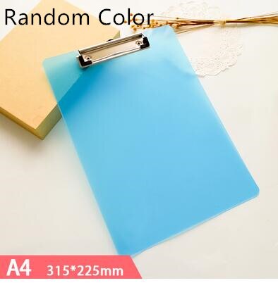 Transparent Plastic Clipboard Writing Board Note File Splint Bill Folder A4 A5 Document Holders Office Stationery Clamp Pad: Yellow