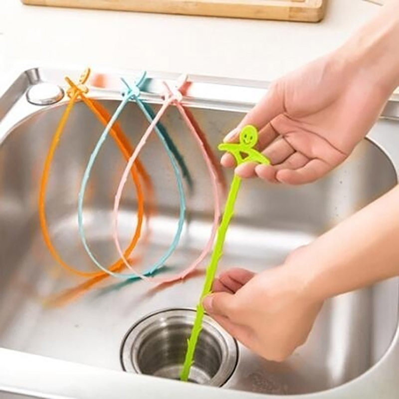 Bathroom Sink Pipe Drain Cleaner Hair Sewer Filter Drain Cleaners Kitchen Sink Filter Strainer Anti Clogging Removal Clog Tools