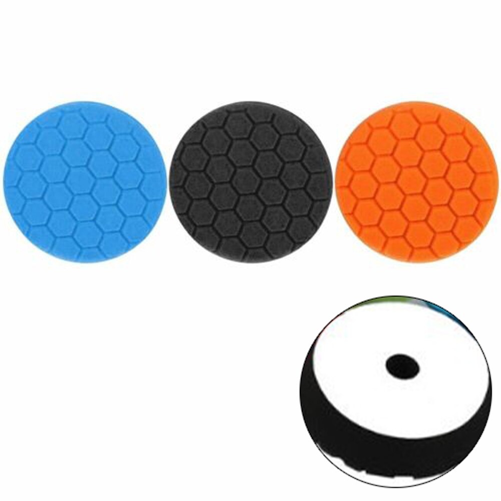 5Pcs Car Polishing Waxing Sponge Wheel Polishing Disc Kit Set 3inch M10 Sponge Disc Pad For Car Polisher Polishing Buffing Auto