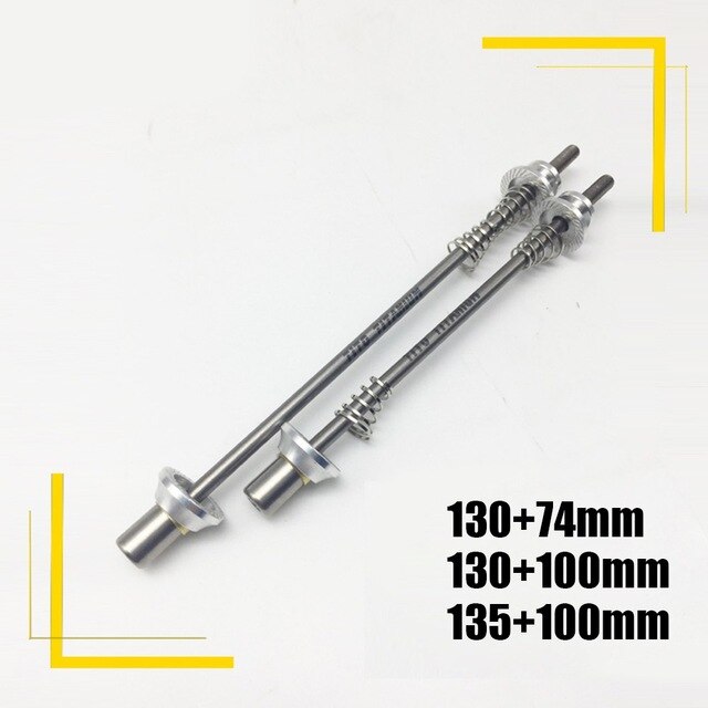 TiTo Quick Release Titanium Alloy Skewer Set MTB Road Bike Bicycle Wheel Hub Optional Size 700C 74/130mm 100/135: 130 100mm
