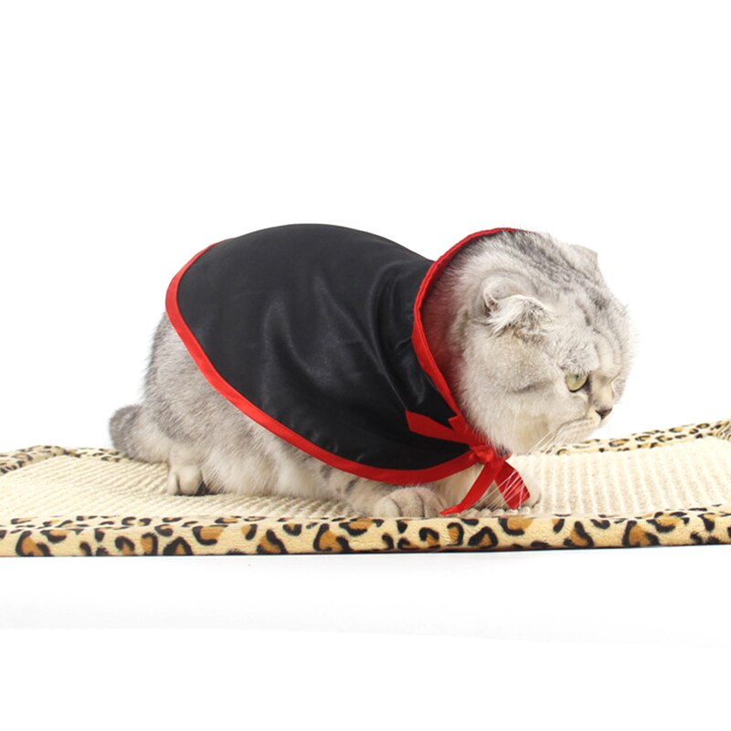 1Pc Pet Halloween Kostuums Cloack Sjaal Warm Leuke Cosplay Vampier Mantel Hoed Kawaii Cape Kleding Huisdier Hond Kat Parrot accessoires
