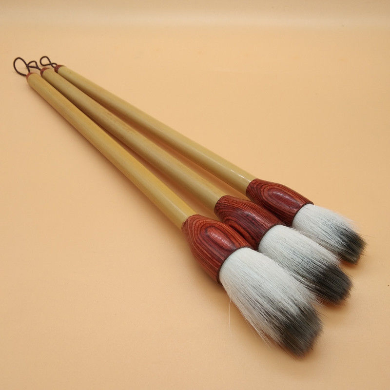 3pcs,Chinese Calligraphy Sumi-e Brush Jian Hao Qi Zi San Yang Chinese Painting Brush Pen Ink Brush Tinta China Caligrafia