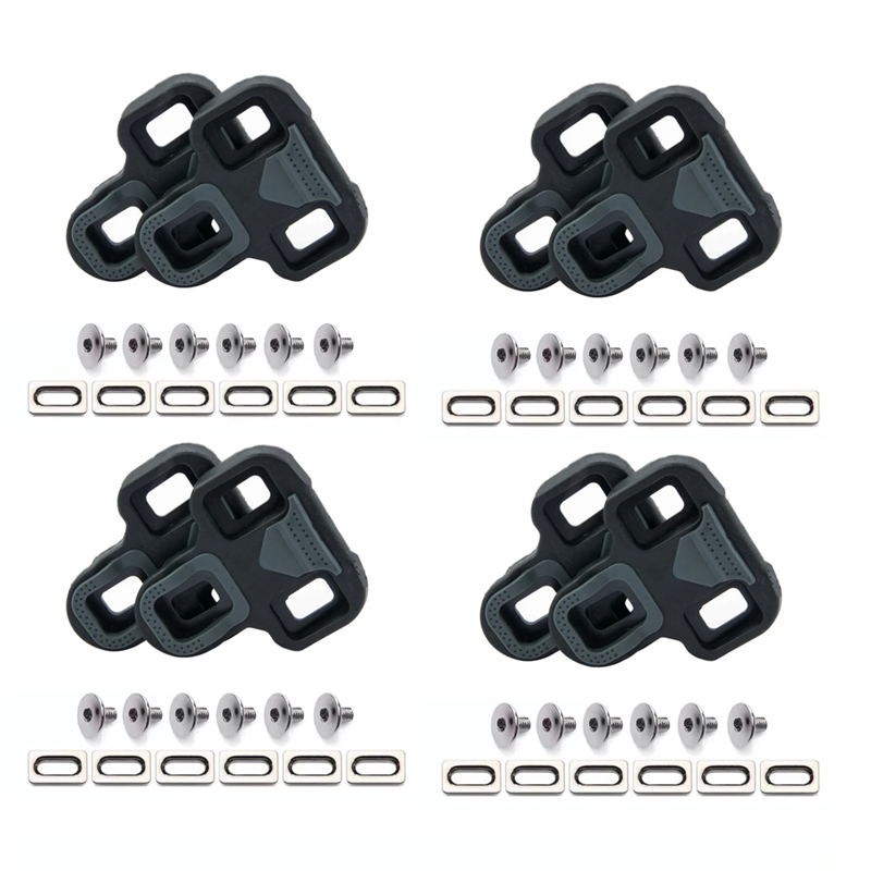 Pedals Cleats Fit LOOK KEO System Road Cycling Cleats 4.5 Degree Floating Self-locking Bicycle Cleat Pedal Part Bike Accessories: Red