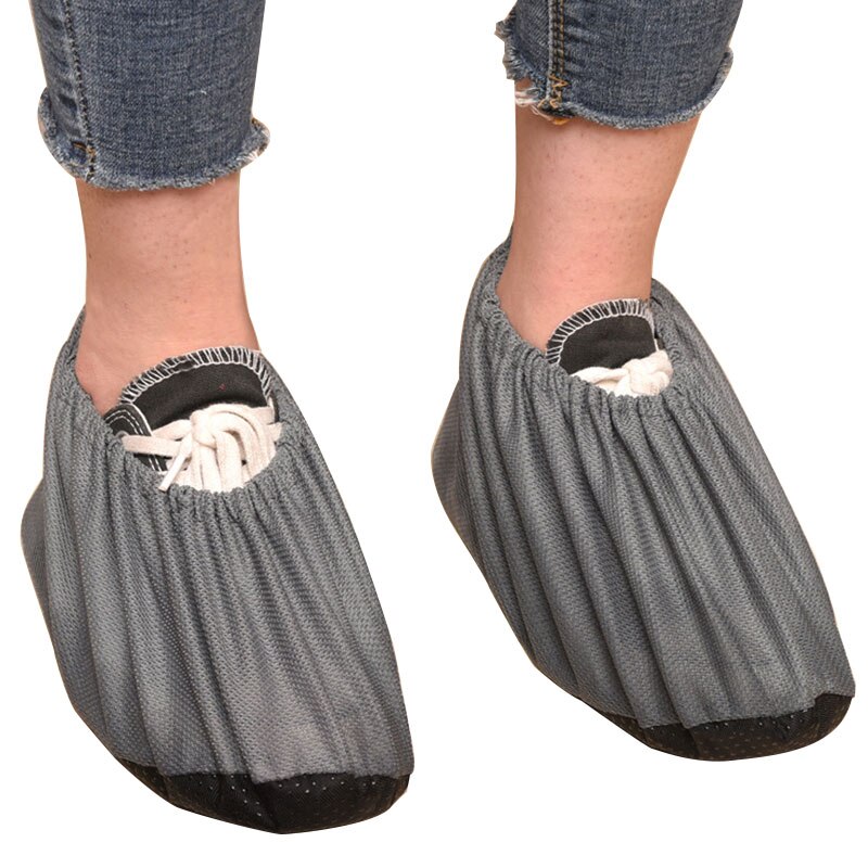 Couvre-chaussures épais Non tissé réutilisable, couvre-chaussures lavables pour la maison, antidérapants, Non jetables, outils pour la famille des invités