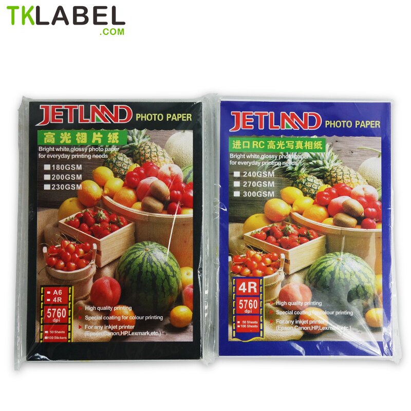 RC fotopapier 4R (4x6') 230g 240g Glossy Premium fotopapier 102x152mm 100 sheets/pack
