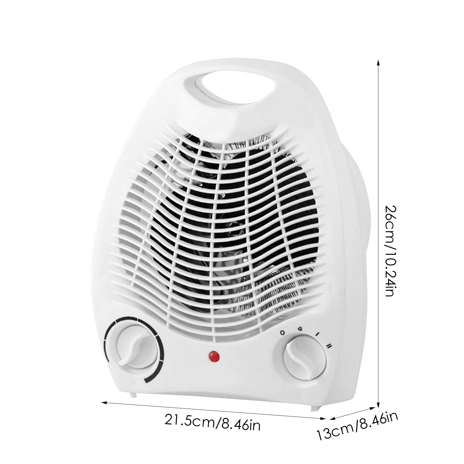 Portable Electric Heater Fan Space Heater With 2 Heating Levels Indoor Use Household Wall Handy Heating Stove Radiator Warmer