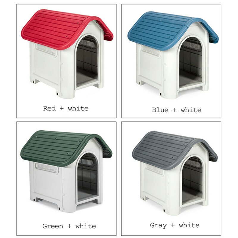 Grande maison pour chiens | Maison étanche d'intérieur et d'extérieur pour chiens de compagnie, en plastique , gros