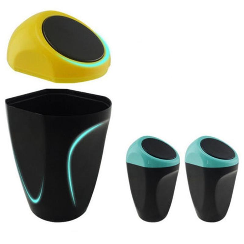 Durable Auto basura puede automotriz de almacenamiento de residuos Mini Oficina Auto vehículo basura