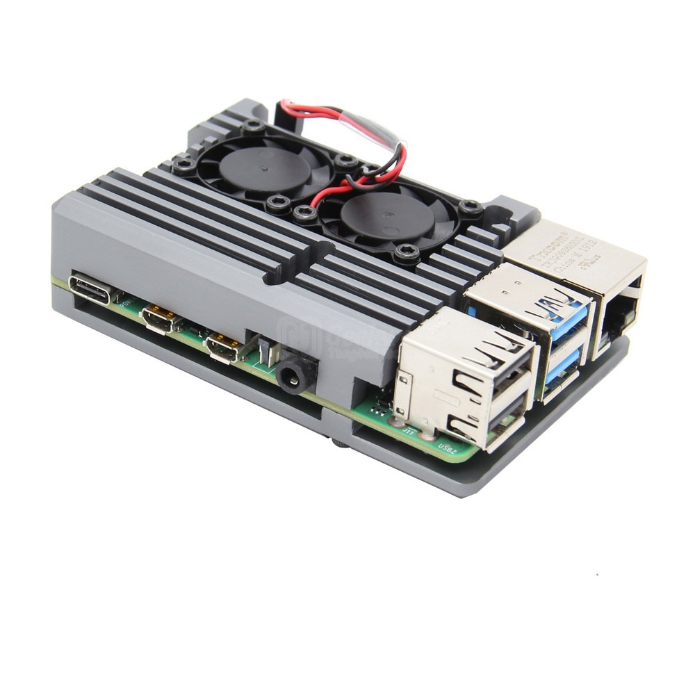 Raspberry Pi 4 Passive Cooling Case, Pi 4B Armor Aluminum Alloy Case/ Metal Enclosure Heat Dissipation for Pi 4 Model B