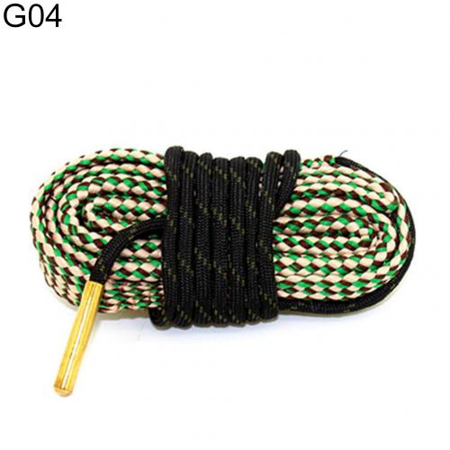 Calibre de serpent de bande de nettoyage de corde d'alésage pour le nettoyeur de baril de pistolets de fusil 22 Cal.223 Cal.38 Cal & 5.56mm,7.62mm, Kit de nettoyage 12GA: G04