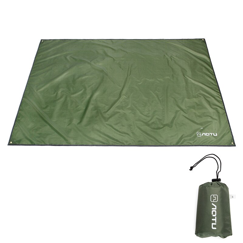 3 farve oxford udendørs campingmåtte pad vandtæt dobbeltsidet picnic telt tæppe sammenfoldelig strandmåtte grundplade presenningsmåtter: Militærgrøn / 220 x 180cm