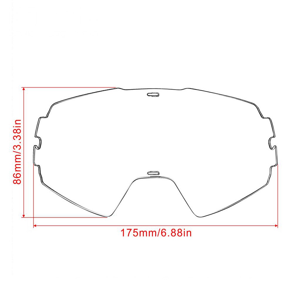 Bjmoto motorcykel hjelm briller glas mx motocross snavs cykel briller cykelbriller klar farve linse udskiftning beskyttelsesbriller film
